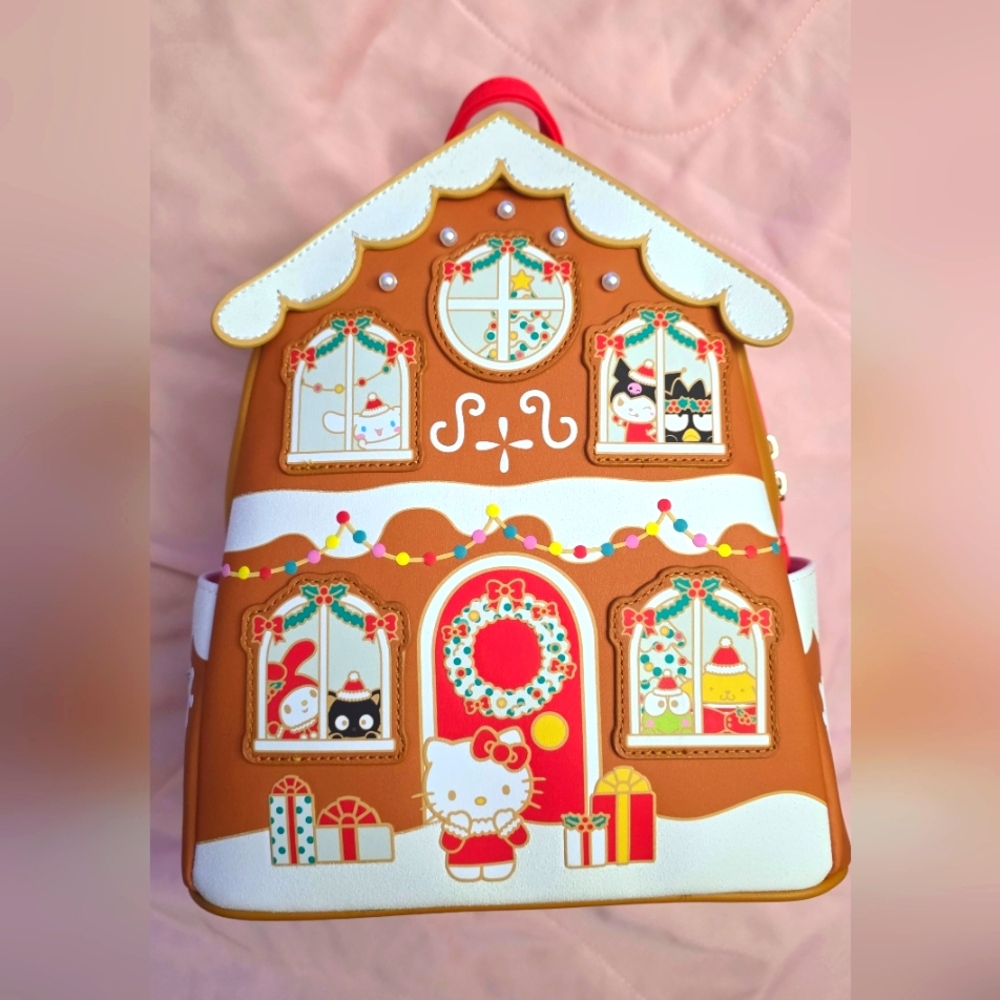 Loungefly Hello Kitty Gingerbread House Mini Backpack